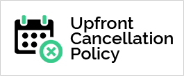 Sacramento Upfront Cancellation Policy
