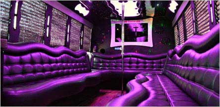 28 Passengers Party Bus Interior Sacramento