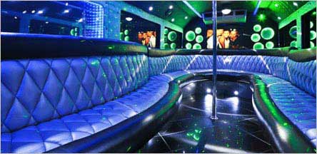 40 Passengers Party Bus Interior Sacramento