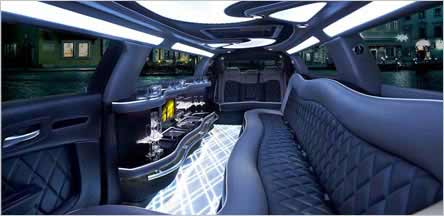 Sacramento Chrysler 300 Limo Rental Interior