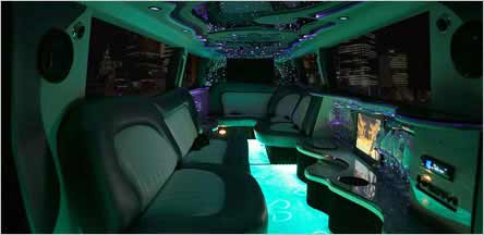 Sacramento Range Rover Stretch Limo Interior