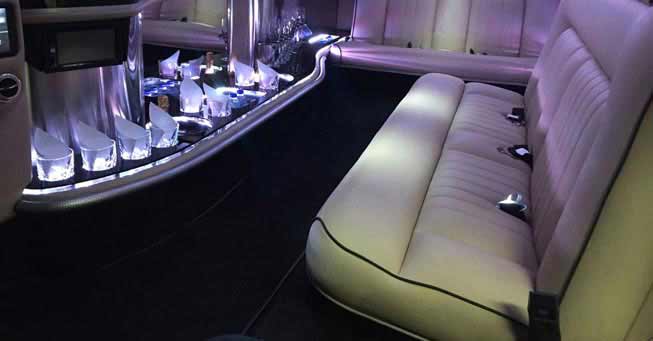 Sacramento Rolls Royce Limo Interior